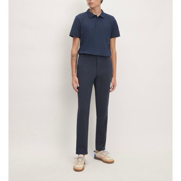 Everlane Performance Chino Slim Fit Pant Men 32 x 30 Uniform Navy Blue NWOT - Picture 12 of 13